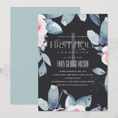 ZWARTE BLAUWE BLAUWE BUNCH EERSTE HOLY COMMUNICATI KAART (Voorkant / Achterkant)