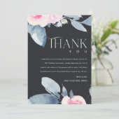 ZWARTE BLAUWE BLAUWVLOERINGEN 25 JAARLIJKS JUBILEU BEDANKKAART (Staand voorkant)