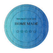 Zwarte Blauwe Cirkel Pizza Kapper Snijplank (Voorkant)