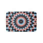 Zwarte, blauwe en rode Mandala Star Badmat (Voorkant)