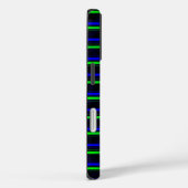Zwarte blauwe groene strepen Case-Mate iPhone case (Achterkant / Rechts)