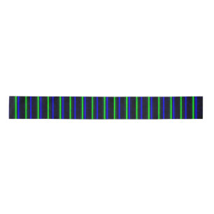 Zwarte Blauwe Groene Stripes Satijnen Lint