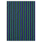 Zwarte Blauwe Groene Stripes Tafelkleed (Voorkant)