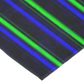 Zwarte Blauwe Groene Stripes Tafelkleed (Gekanteld)