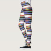 Zwarte blauwe strepen leggings (Links)
