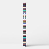 Zwarte blauwe strepen leuk Case-Mate iPhone case (Achterkant / Rechts)