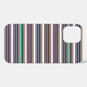 Zwarte blauwe strepen leuk Case-Mate iPhone case (Achterkant (horizontaal))