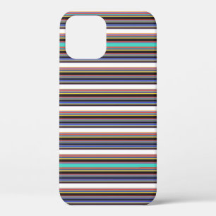 Zwarte blauwe strepen leuk Case-Mate iPhone case