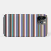 Zwarte blauwe strepen leuk Case-Mate iPhone case (Achterkant (horizontaal))