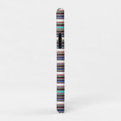 Zwarte blauwe strepen leuk Case-Mate iPhone case (Achterkant/rechts)