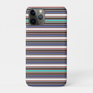 Zwarte blauwe strepen leuk Case-Mate iPhone case