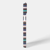 Zwarte blauwe strepen leuk Case-Mate iPhone case (Achterkant / Rechts)