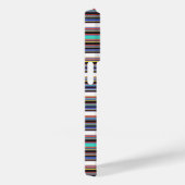 Zwarte blauwe strepen leuk Case-Mate iPhone case (Achterkant / Rechts)