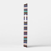 Zwarte blauwe strepen leuk Case-Mate iPhone case (Achterkant / Rechts)