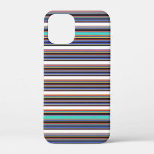 Zwarte blauwe strepen leuk Case-Mate iPhone case