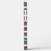 Zwarte blauwe strepen leuk Case-Mate iPhone case (Achterkant / Links)