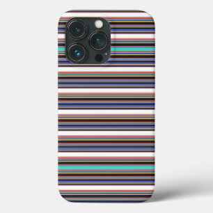 Zwarte blauwe strepen leuk Case-Mate iPhone case