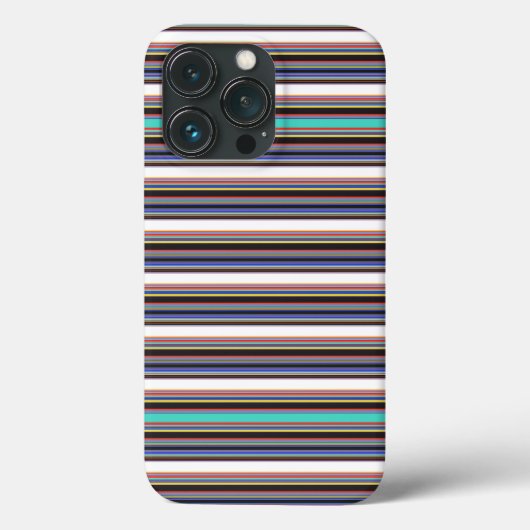 Zwarte blauwe strepen leuk Case-Mate iPhone case (Achterkant)