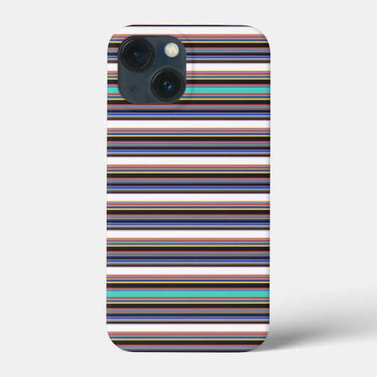 Zwarte blauwe strepen leuk Case-Mate iPhone case (Achterkant)