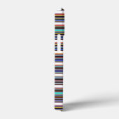 Zwarte blauwe strepen leuk Case-Mate iPhone case (Achterkant / Rechts)