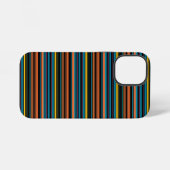 Zwarte blauwe strepen leuk iPhone hoesje (Achterkant horizontaal)
