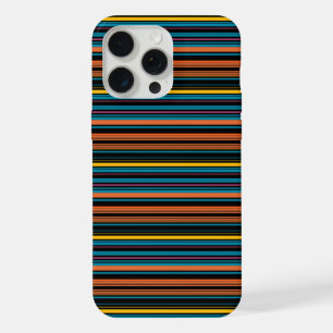 Zwarte blauwe strepen leuk iPhone 15 pro max case