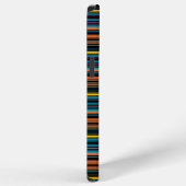 Zwarte blauwe strepen leuk iPhone hoesje (Rechterkant)