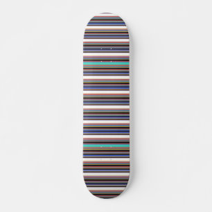 Zwarte blauwe strepen leuk persoonlijk skateboard
