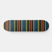 Zwarte blauwe strepen leuk persoonlijk skateboard (Horizontaal)
