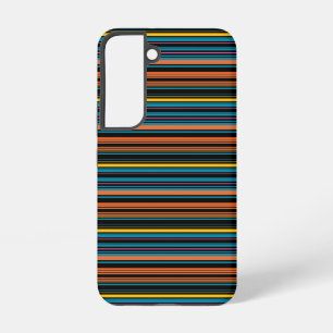 Zwarte blauwe strepen leuk samsung galaxy hoesje