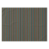 Zwarte blauwe strepen leuk tafelkleed (Voorkant (Horizontaal))