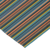 Zwarte blauwe strepen leuk tafelkleed (Gekanteld)