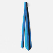 Zwarte blauwe strepen stropdas (Achterkant)