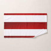 Zwarte Blauwe Witte Stripes Bad Handdoek (Handdoek)