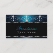 Zwarte Blauwgroen Blauwe Kieuwen Zwaardjuwelen Orn Visitekaartje (Voorkant)