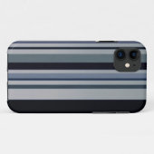 zwarte blauwpatroonstrips iPhone draagtas Case-Mate iPhone Case (Achterkant (horizontaal))