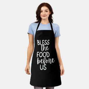 Zwarte “Bless The Food Before Us” Dames Faith Schort