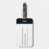 Zwarte bliksem - geef de mensen hoop bagagelabel (Achterkant verticaal)