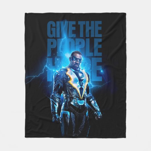 Zwarte bliksem - geef de mensen hoop fleece deken (Voorkant)