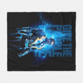 Zwarte bliksem - geef de mensen hoop fleece deken (Voorkant (Horizontaal))