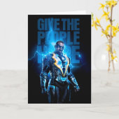 Zwarte bliksem - geef de mensen hoop kaart (Gele Bloem)