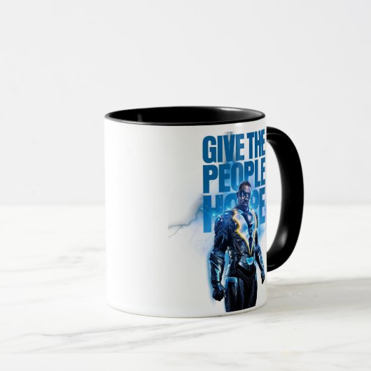 Zwarte bliksem - geef de mensen hoop mok (Voorkant rechts)