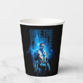 Zwarte bliksem - geef de mensen hoop papieren bekers (Achterkant)