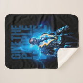 Zwarte bliksem - geef de mensen hoop sherpa deken (Voorkant (horizontaal))