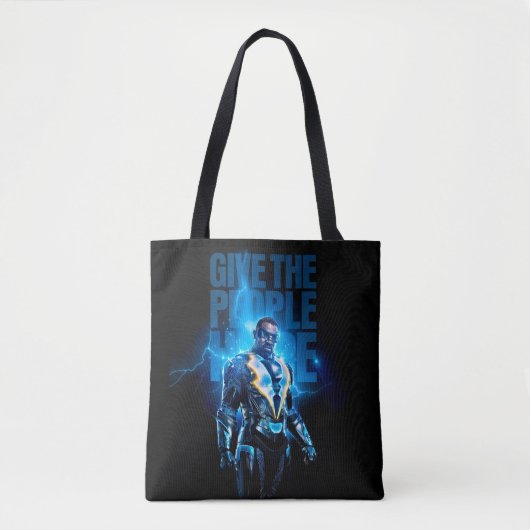 Zwarte bliksem - geef de mensen hoop tote bag (Voorkant)