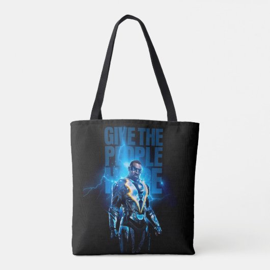 Zwarte bliksem - geef de mensen hoop tote bag (Achterkant)