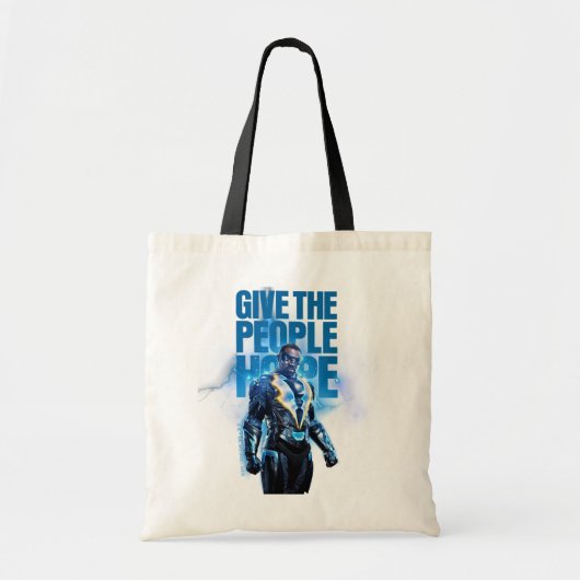 Zwarte bliksem - geef de mensen hoop tote bag (Voorkant)