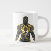 Zwarte bliksemillustratie grote koffiekop (Rechts)