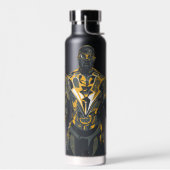 Zwarte bliksemillustratie waterfles (Links)