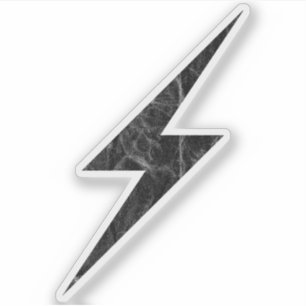 Zwarte bliksemschicht van anarchie () sticker